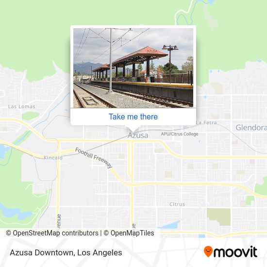 How to get to Azusa Downtown by bus or light rail?