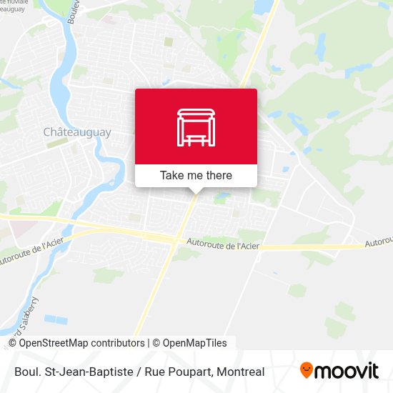 Boul. StJeanBaptiste / Rue Poupart stop Routes, Schedules, and Fares