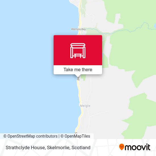 How to get to Strathclyde House, Skelmorlie in Scotland by Bus or Train?