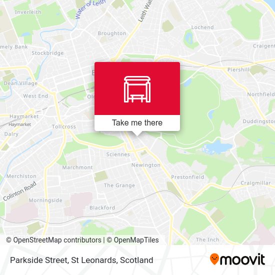 How to get to Parkside Street, St Leonards in Scotland by Bus, Train or