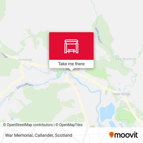 War Memorial, Callander stop Routes, Schedules, and Fares