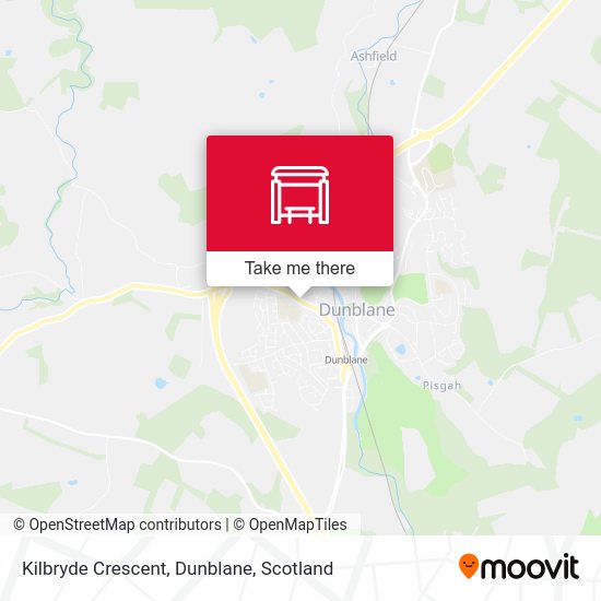 How to get to Kilbryde Crescent, Dunblane in Scotland by Bus or Train?
