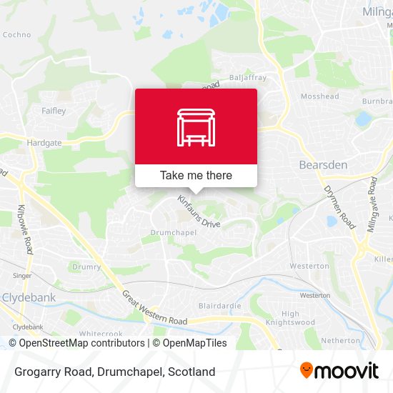 How to get to Grogarry Road, Drumchapel in Scotland by Bus or Train?