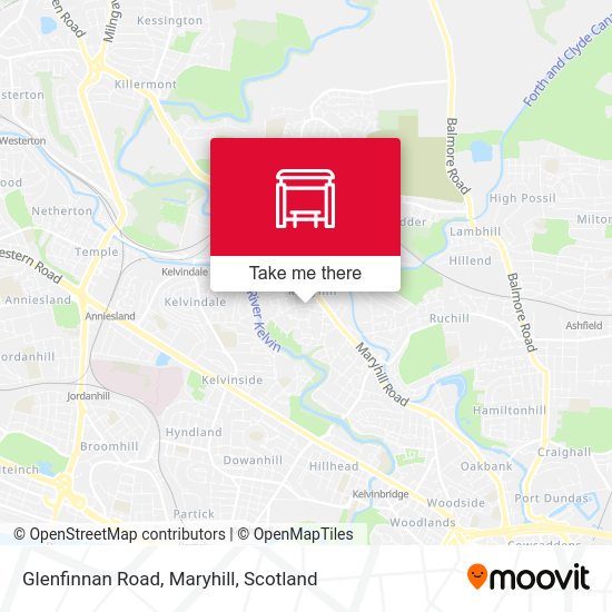 Glenfinnan Road, Maryhill stop Routes, Schedules, and Fares