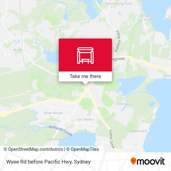 Wyee Rd before Pacific Hwy stop Routes, Schedules, and Fares