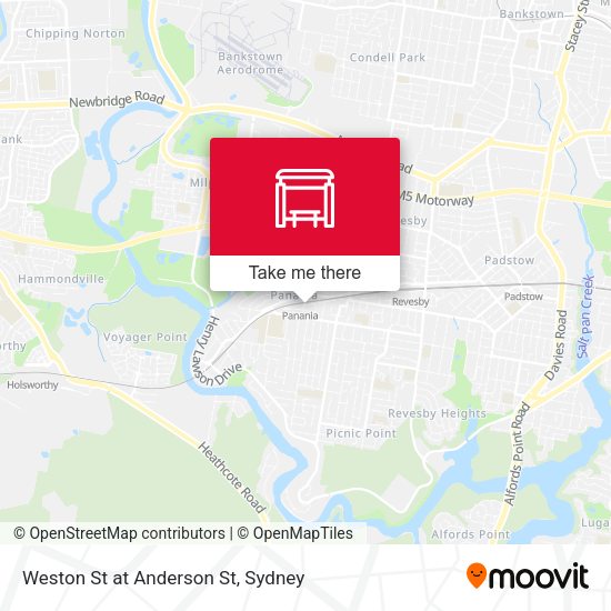 How to get to Weston St at Anderson St in Sydney by Train or Bus?