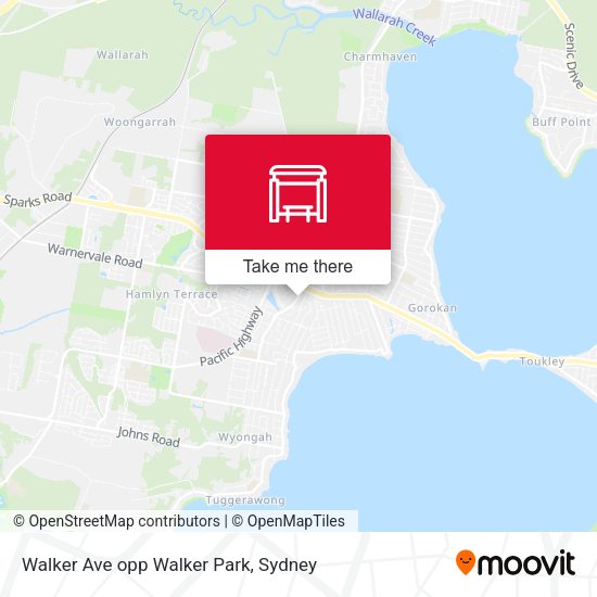 How to get to Walker Ave opp Walker Park in Kanwal by Bus, Train or Ferry?