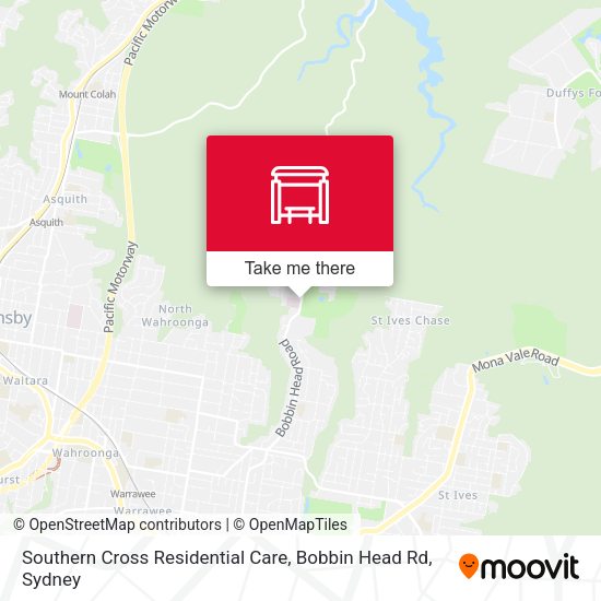 How to get to Southern Cross Residential Care, Bobbin Head Rd in North