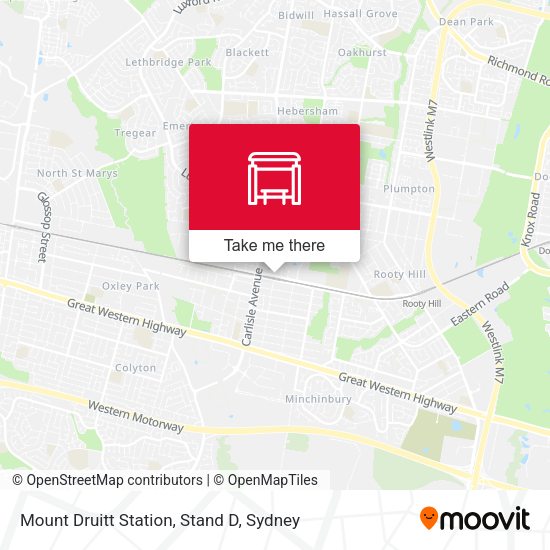 How to get to Mount Druitt Station, Stand D by Train or Bus?