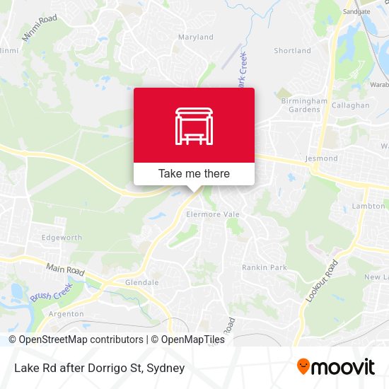 How to get to Lake Rd after Dorrigo St in Wallsend by Bus or Train?