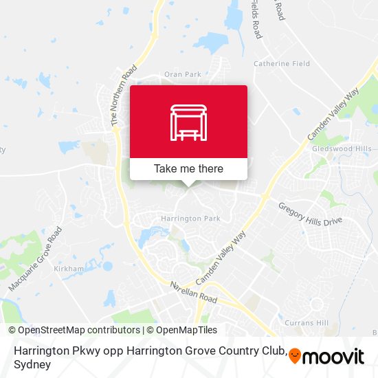 How to get to Harrington Pkwy opp Harrington Grove Country Club in Harrington Park by Bus or Train?