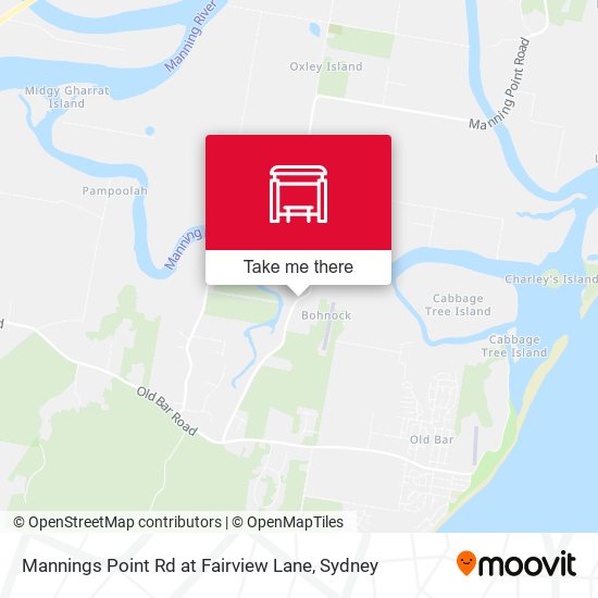 How to get to Mannings Point Rd at Fairview Lane in Bohnock by Bus or