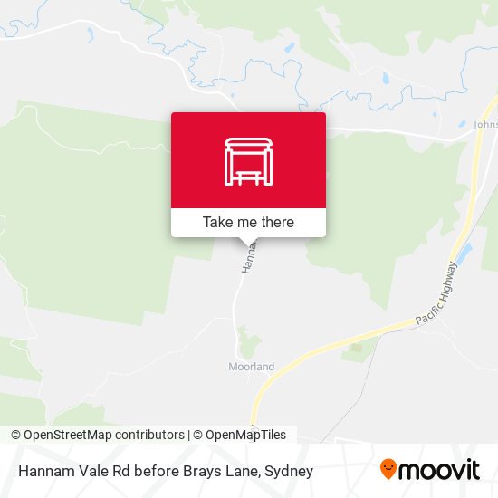 How to get to Hannam Vale Rd before Brays Lane in Moorland (NSW) by Bus