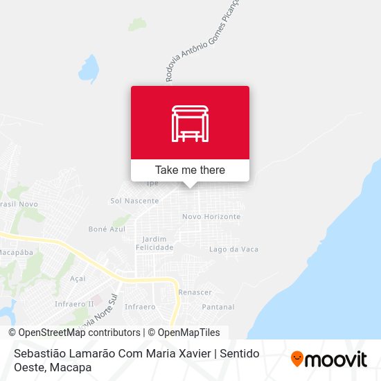 Sebastião Lamarão Com Maria Xavier Sentido Oeste stop Routes