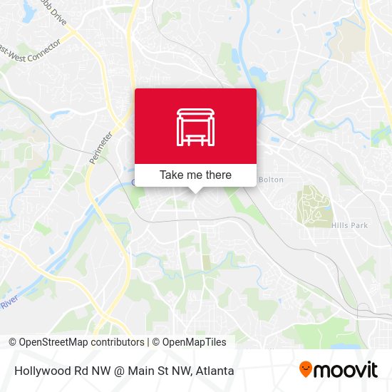 ¿Cómo llegar a Hollywood Rd NwMain St NW en Atlanta en Autobús o Metro?