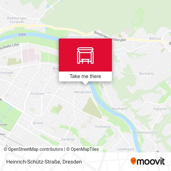 How to get to HeinrichSchützStraße in Dresden by light rail, bus or