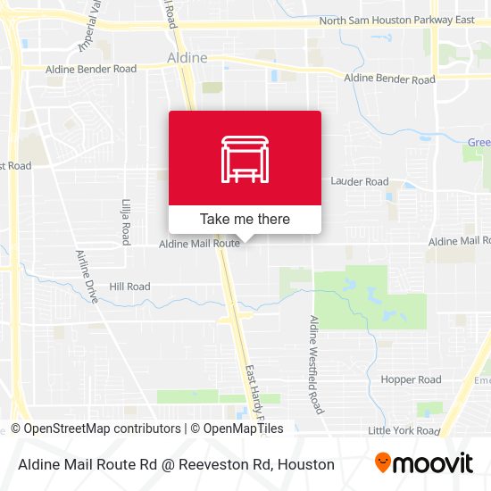 Aldine Mail Route Rd Reeveston Rd parada Rutas, horarios y tarifas
