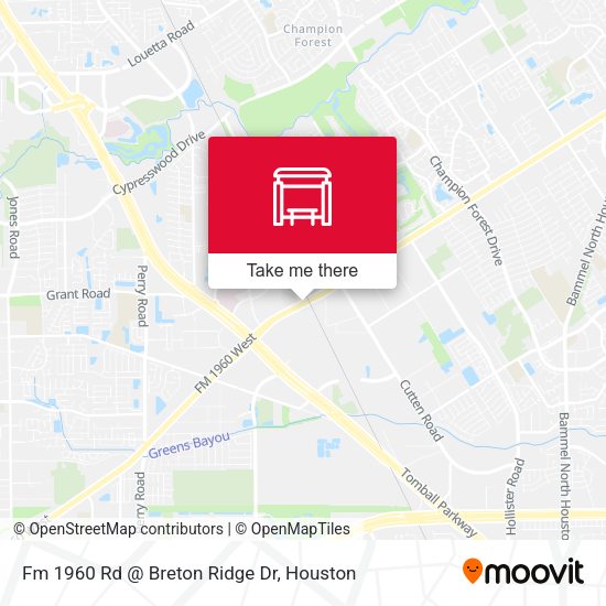 Fm 1960 Rd Breton Ridge Dr parada Rutas, horarios y tarifas