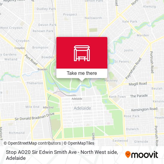 Stop AO20 Sir Edwin Smith Ave North West side station Routes