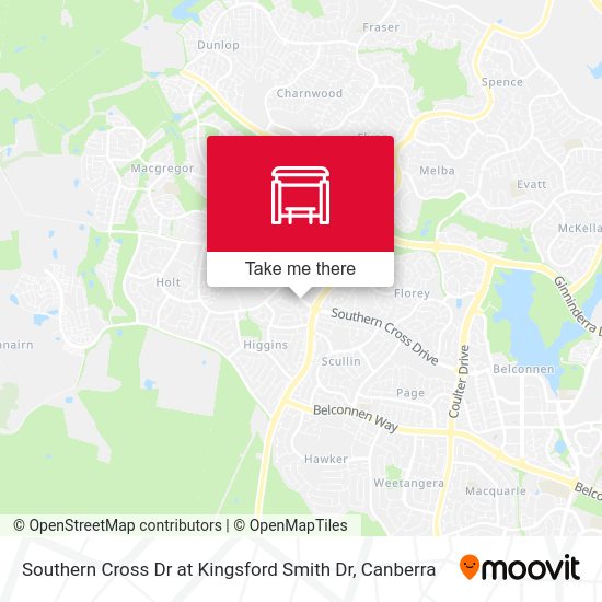 Southern Cross Dr at Kingsford Smith Dr stop Routes, Schedules, and Fares