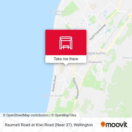 How to get to Raumati Road at Kiwi Road (Near 37) in Wellington by