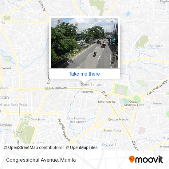 How to get to Congressional Avenue, Quezon City by train or bus?