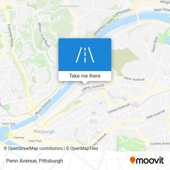 How to get to Penn Avenue, Pittsburgh by bus or light rail?