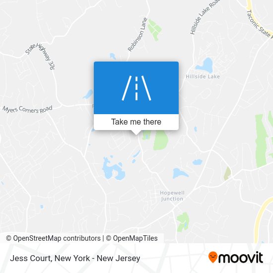 How to get to Jess Court, East Fishkill, Ny by Bus or Train?