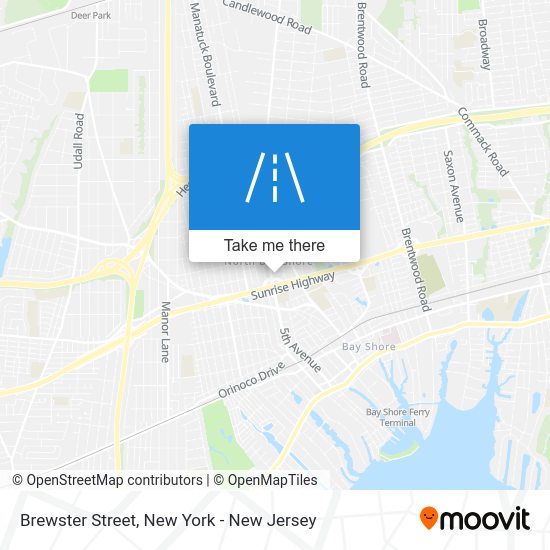 ¿Cómo llegar a Brewster Street, Bay Shore, Ny en Tren o Autobús?