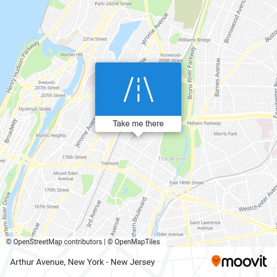 How to get to Arthur Avenue, Bronx by bus, subway or train?