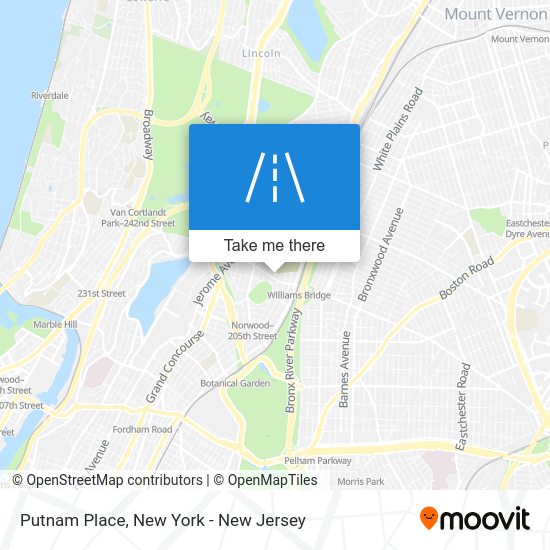 ¿Cómo llegar a Putnam Place en Bronx en Metro, Autobús o Tren?