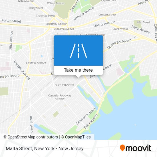 How to get to Malta Street in New York New Jersey by Subway, Bus or Train?
