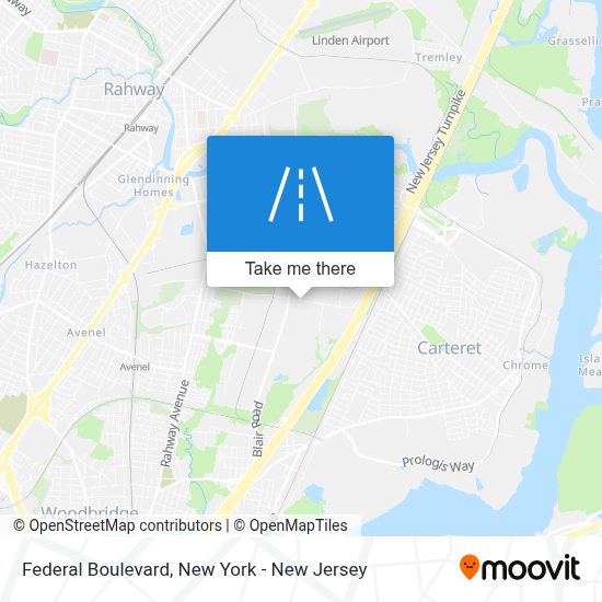¿Cómo llegar a Federal Boulevard, Carteret, Nj en autobús, tren o metro?