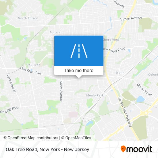 How to get to Oak Tree Road, Edison, Nj by bus, train or subway?