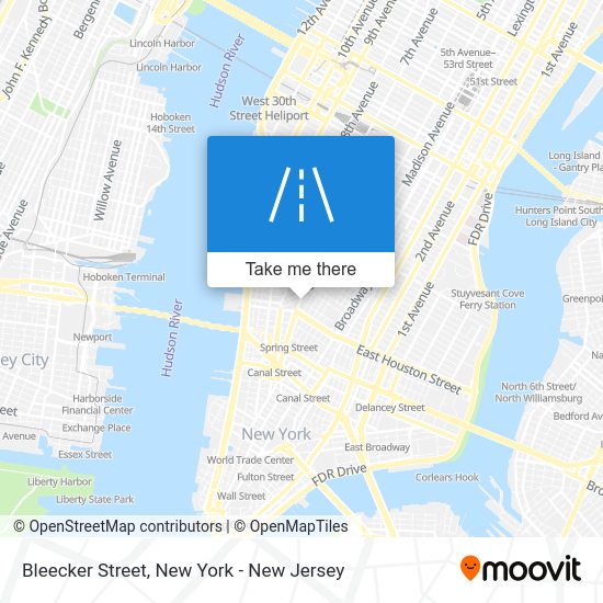 How to get to Bleecker Street, Manhattan by subway, bus or train?