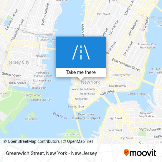 How to get to Greenwich Street, Manhattan by subway, bus or train?