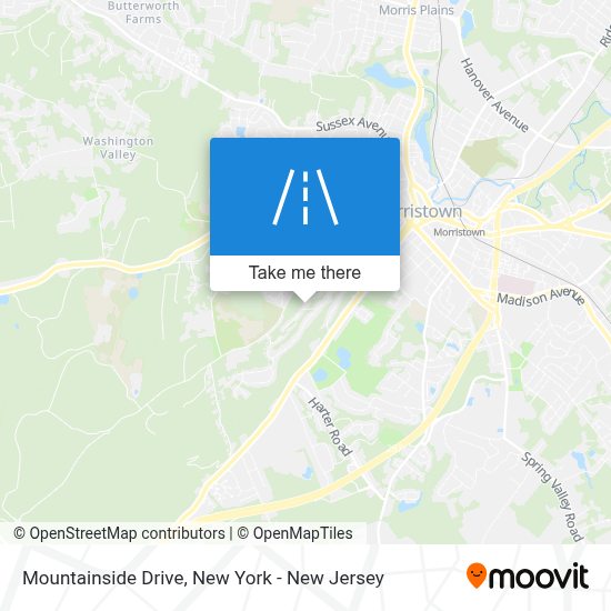 How to get to Mountainside Drive, Morris, Nj by bus or train?