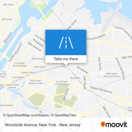 How to get to Woodside Avenue, Queens by subway, bus or train?