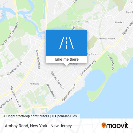 How to get to Amboy Road, Staten Island by bus, subway or train?