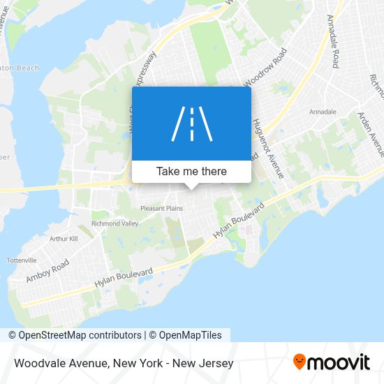 ¿Cómo llegar a Woodvale Avenue, Staten Island en Autobús, Metro, Tren o