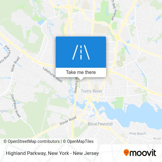 How to get to Highland Parkway, Toms River, Nj by bus or train?