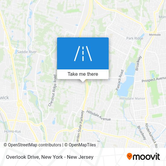 ¿Cómo llegar a Overlook Drive, Woodcliff Lake, Nj en autobús, tren o metro?