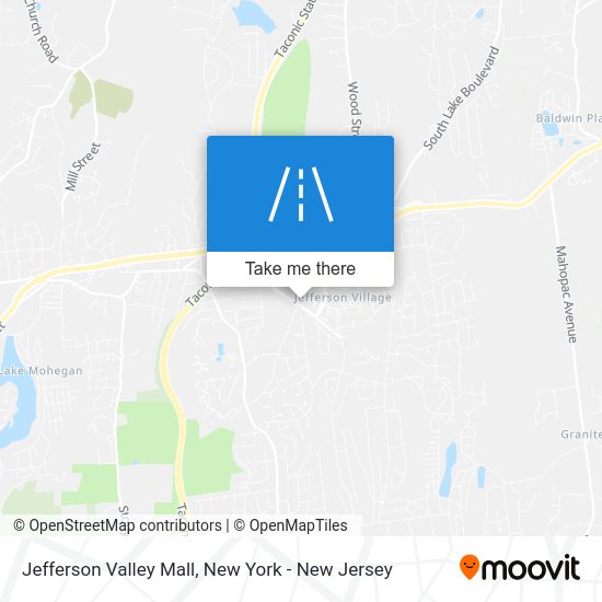 How to get to Jefferson Valley Mall, Yorktown, Ny by bus or train?