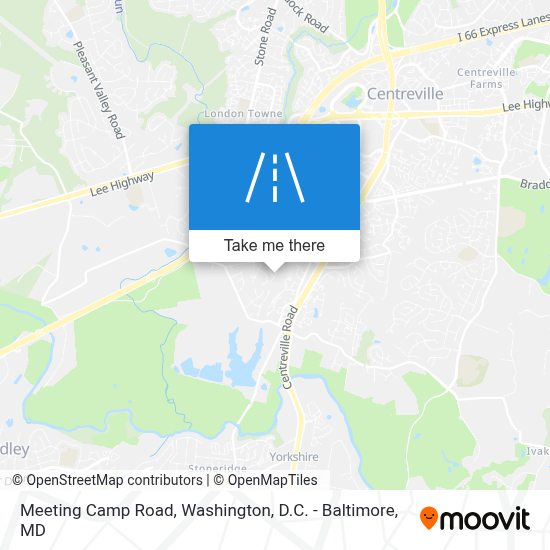 How to get to Meeting Camp Road, Centreville by Bus or Metro?