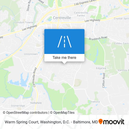 How to get to Warm Spring Court, Centreville by Bus or Metro?