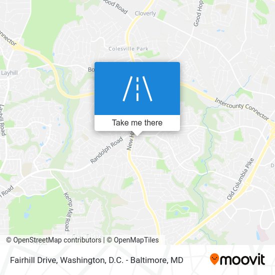 ¿Cómo llegar a Fairhill Drive, Montgomery County en Autobús?