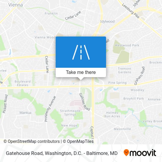 How to get to Gatehouse Road, Fairfax County by bus or metro?