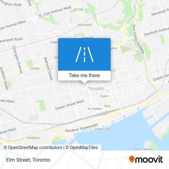 How to get to Elm Street, Toronto by bus, subway, Streetcar or train?