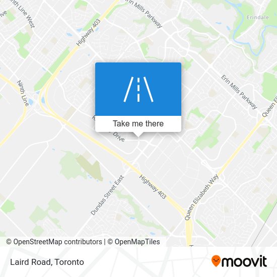 How to get to Laird Road, Mississauga by bus or train?