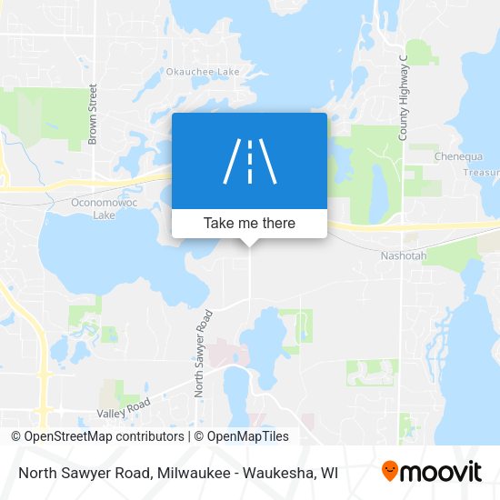 How to get to North Sawyer Road, Oconomowoc Lake by bus?